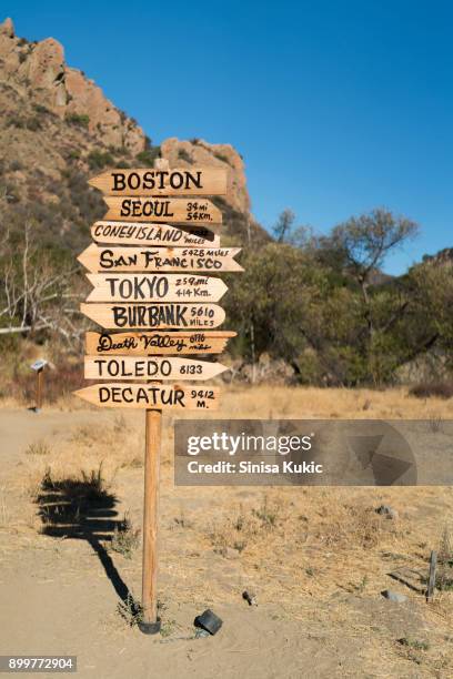 Mash Direction Sign High-Res Stock Photo - Getty Images