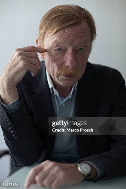 German actor Otto Sander poses on August 20, 2009 in Halle, Germany.