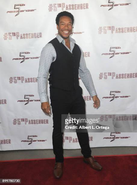 Actor Rico E. Anderson arrives for the cast and crew screening of 5th Passenger held at TCL Chinese 6 Theatres on December 13, 2017 in Hollywood,...