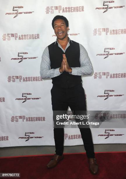 Actor Rico E. Anderson arrives for the cast and crew screening of 5th Passenger held at TCL Chinese 6 Theatres on December 13, 2017 in Hollywood,...