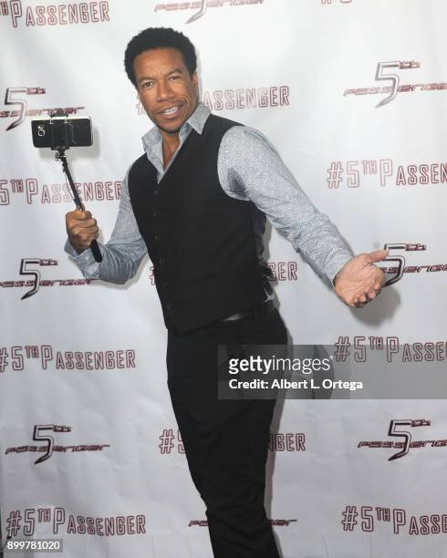 Actor Rico E. Anderson arrives for the cast and crew screening of 5th Passenger held at TCL Chinese 6 Theatres on December 13, 2017 in Hollywood,...