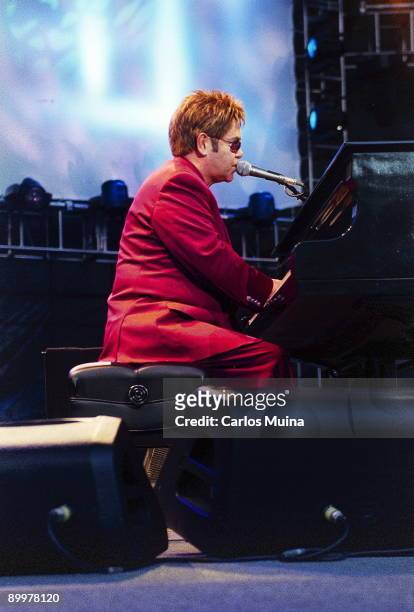 Elton John. Live concert in Madrid.
