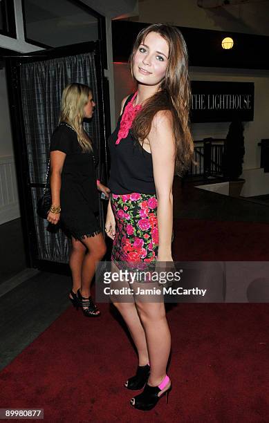 Actress Mischa Barton attends the Charlotte Ronson and JCPenney's celebration of I Heart Ronson at The Lighthouse at Chelsea Piers on August 20, 2009...
