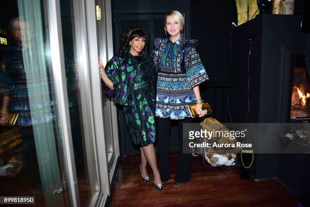 Dawne Marie Grannum and Lana Smith attend Tracy Stern hosts holiday party at private townhouse in Hell's Kitchen at Private Residence on December 14,...
