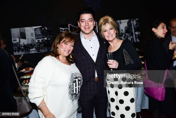Ivonne Camacho, Malan Breton and Sue Vaccaro attend Tracy Stern hosts holiday party at private townhouse in Hell's Kitchen at Private Residence on...