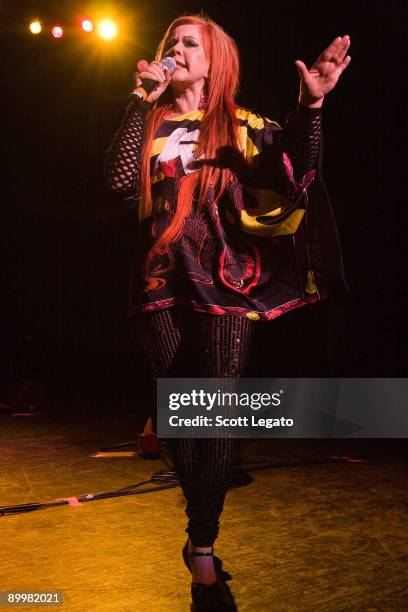 Kate Pierson of B-52'speforms at the DTE Energy Center on August 20, 2009 in Clarkston, Michigan.