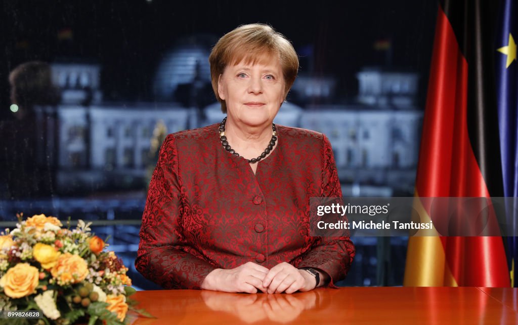 Angela Merkel Records New Year's Address
