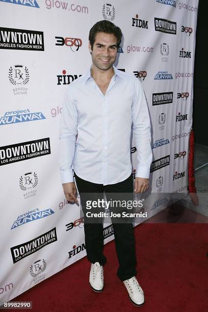 Jordi Vilasuso attends the FIDM Screening Of "Project Runway" at the Provecho Restaurant & Remedy Lounge on August 20, 2009 in Los Angeles,...