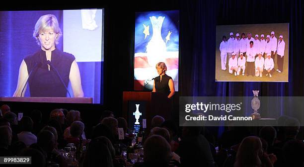 Beth Daniel the USA golf team Captain during the Gala Dinner, at the Holiday Inn Naperville on August 19, 2009 in Aurora, Ilinois