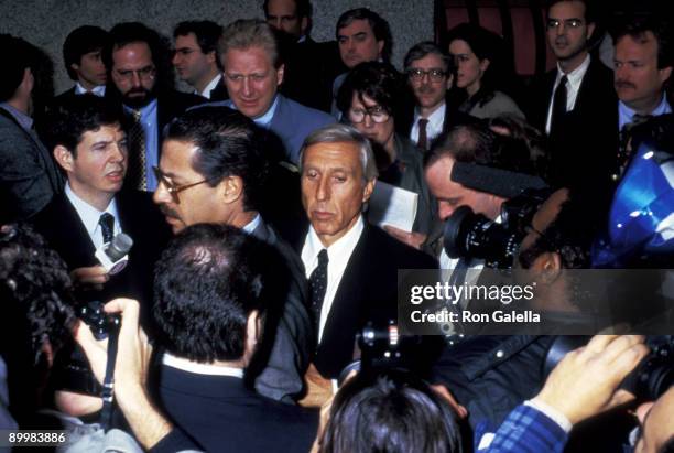 Ivan Boesky Pleads Guilty at the New York District US Courthouse on April 23, 1987.