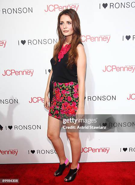 Actress Mischa Barton attends the celebration of the I "Heart" Ronson collection on August 20, 2009 in New York City.