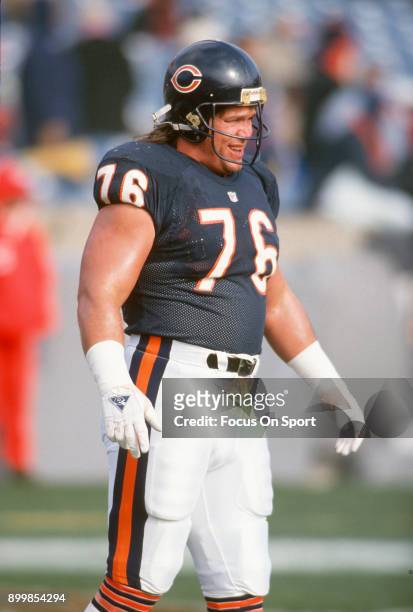 Steve McMichael of the Chicago Bears looks on during an NFL football  News Photo - Getty Images