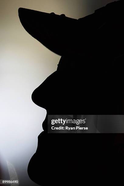 Former Ferrari F1 World Champion Michael Schumacher of Germany watches from the pitwall during practice for the European Formula One Grand Prix at...