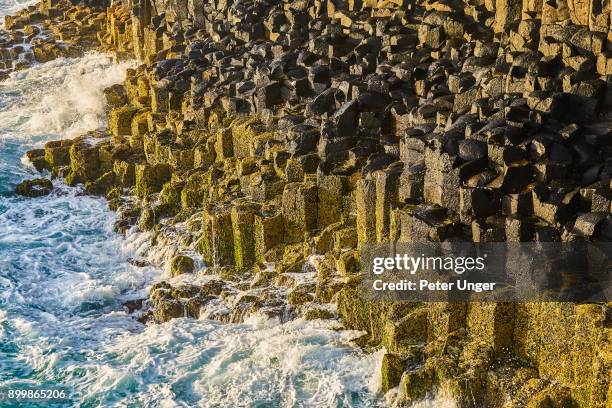fingal head headland rock formations,new south wales,australia - andesite stock pictures, royalty-free photos & images