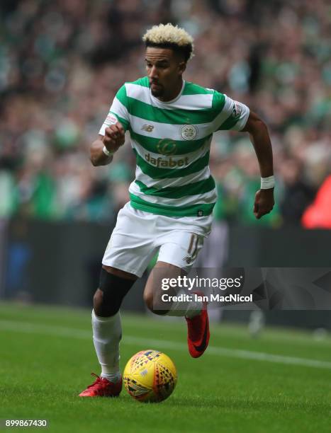 Scott Sinclair of Celtic controls the ball during the Scottish Premier League match between Celtic and Ranger at Celtic Park on December 30, 2017 in...