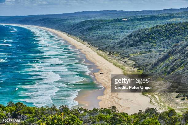 double island point,great sandy national park,queensland,australia - noosa beach stock pictures, royalty-free photos & images