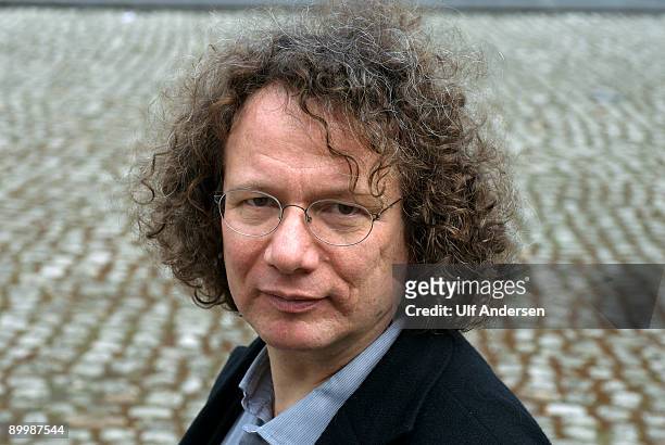 German writer Ingo Schulze poses for a portrati while attending book festival Passa Porta March 29, 2009 in Brussels, Belgium.