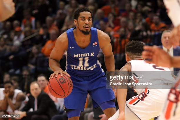 Middle Tennessee Blue Raiders guard Edward Simpson during the game between the Middle Tennessee Blue Raiders and the Auburn Tigers. Auburn defeated...