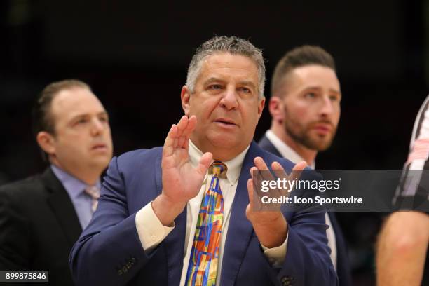 Auburn Tigers head coach Bruce Pearl during the game between the Middle Tennessee Blue Raiders and the Auburn Tigers. Auburn defeated MTSU in game...