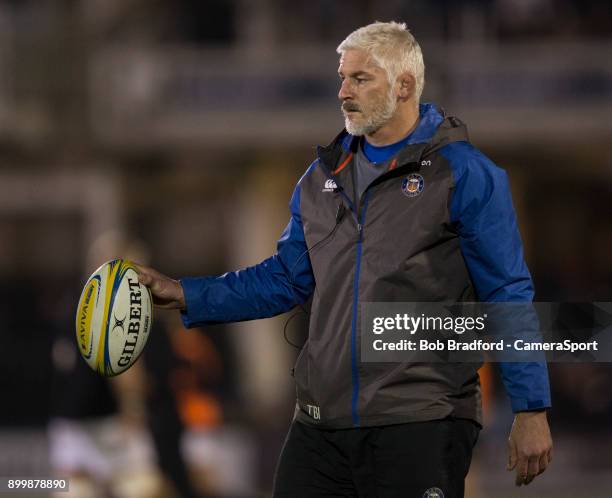 Bath Rugby's Head Coach Todd Blackadder during the Aviva Premiership match between Bath Rugby and Wasps at Recreation Ground on December 29, 2017 in...