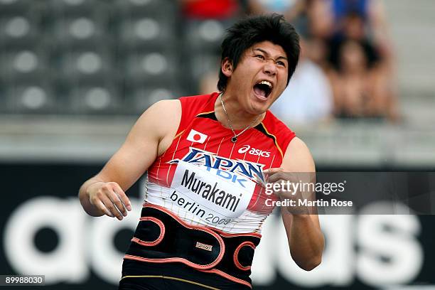 Yukifumi Murakami of Japan competes in the men's Javelin Throw Qualification during day six of the 12th IAAF World Athletics Championships at the...