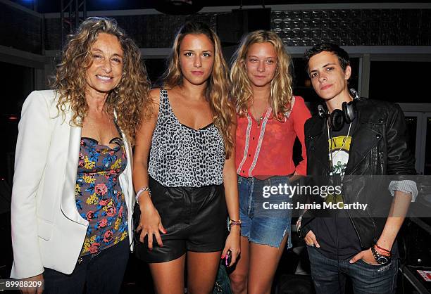 Ann Dexter-Jones, designer Charlotte Ronson, Annabelle Dexter-Jones and DJ Samantha Ronson attend the Charlotte Ronson and JCPenney's celebration of...