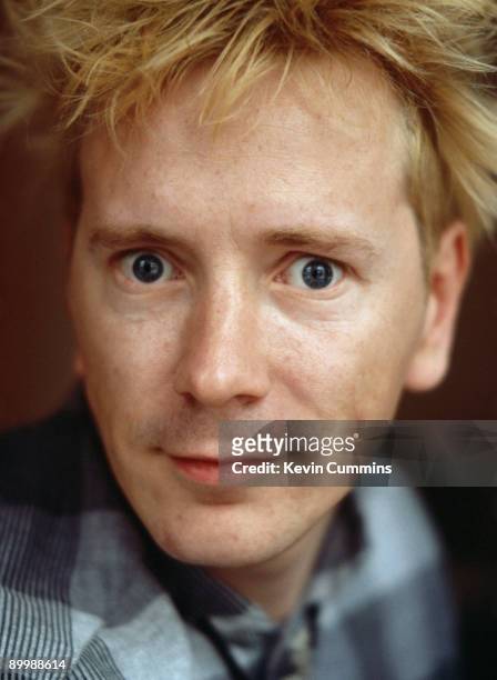 English singer John Lydon , of Public Image Ltd. And the Sex Pistols, 17th April 1989.