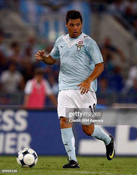 Mauro Matias Zarate of S.S. Lazio in action during the UEFA Europa League first preliminary match between S.S. Lazio and IF Elfsborg at the Olimpic...