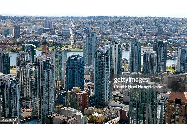 downtown vancouver, yaletown area - yaletown stock pictures, royalty-free photos & images