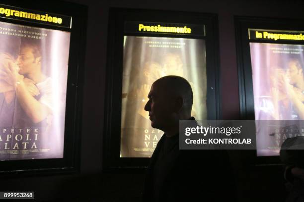 Ferzan Ozpetek at the premier of "Napoli Velata", directed by Ferzan Ozpetek, main actors Giovanna Mezzogiorno and Alessandro Borghi and distributed...