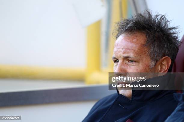 Sinisa Mihajlovic, head coach of Torino FC, looks on before the Serie A football match between Torino FC and Genoa Cfc.