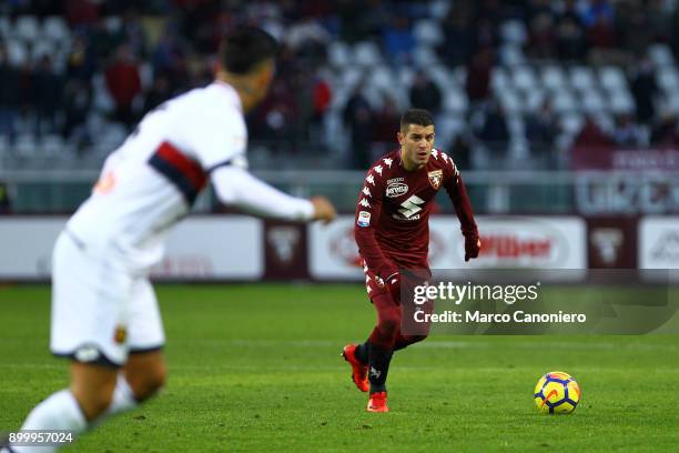 Iago Falque of Torino FC in action during the Serie A football match between Torino Fc and Genoa Cfc.