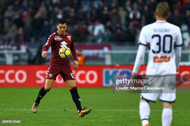 Nicolas Burdisso of Torino FC in action during the Serie A football match between Torino Fc and Genoa Cfc.