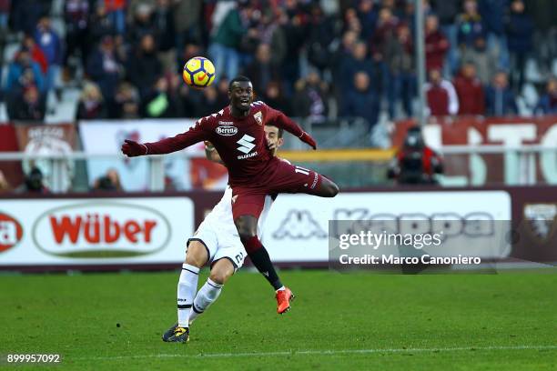 Baye Niang of Torino FC in action during the Serie A football match between Torino Fc and Genoa Cfc.