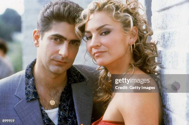 Michael Imperioli as Christopher Moltisanti and Drea de Matteo as Adriana La Cerva star in HBO's hit television series, "The Sopranos" .