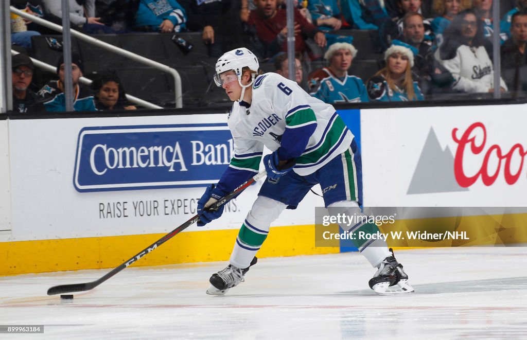 Vancouver Canucks v San Jose Sharks