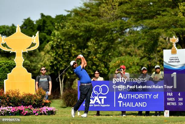 Shiv Kapur of India pictured during round four of the Royal Cup at the Phoenix Gold GCC on December 31, 2017 in Pattaya, Thailand.