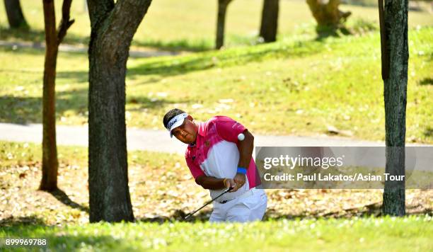 Prom Meeswat of Thailand pictured during round four of the Royal Cup at the Phoenix Gold GCC on December 31, 2017 in Pattaya, Thailand.