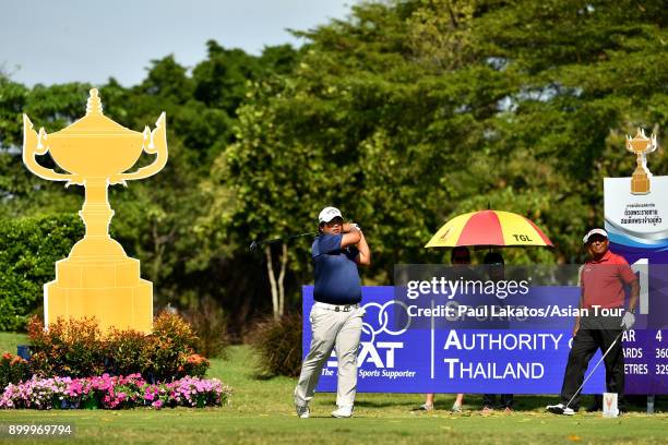 Namchok Tantipokhakul of Thailand pictured during round four of the Royal Cup at the Phoenix Gold GCC on December 31, 2017 in Pattaya, Thailand.