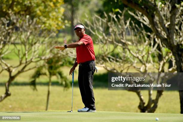 Antonio Lascuna of the Philippines pictured during round four of the Royal Cup at the Phoenix Gold GCC on December 31, 2017 in Pattaya, Thailand.