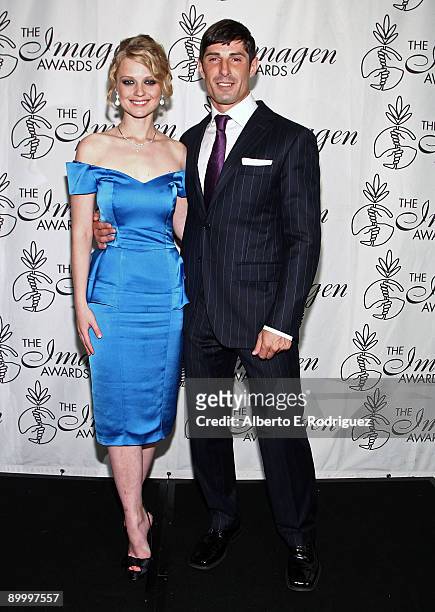 Actress Ana Layevska and actor Rudy Reyes attend the 24th Annual IMAGEN Awards held at the Beverly Hilton Hotel on August 21, 2009 in Beverly Hills,...