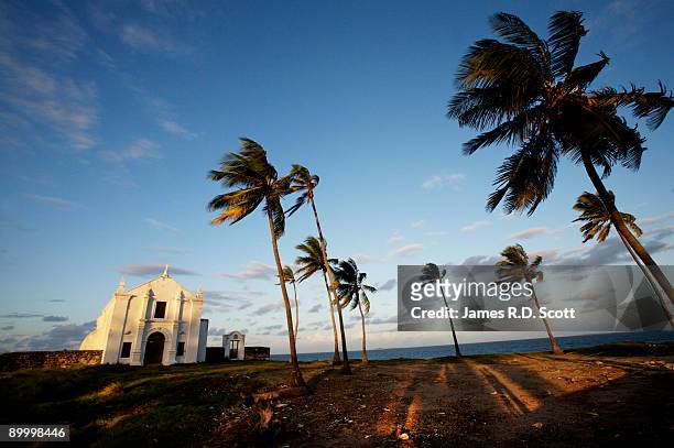 church sunset of santo antonio - nampula province stock pictures, royalty-free photos & images