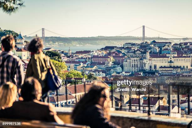 lisbon - roof tile stock pictures, royalty-free photos & images