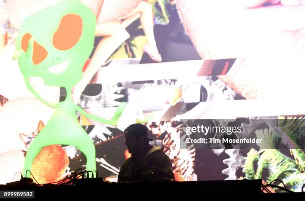 Dillon Francis performs during the 2017 SnowGlobe Music Festival on December 30, 2017 in Lake Tahoe, Nevada.