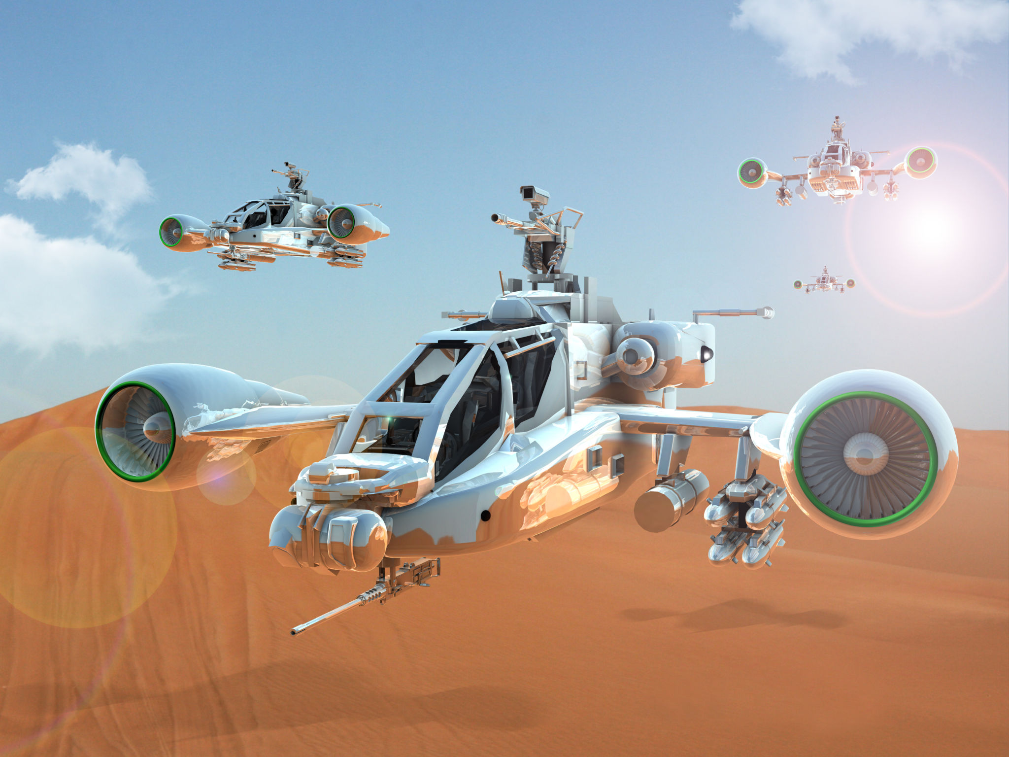 Futuristic Military Fighter Fleet Futuristic Military Fighter Fleet