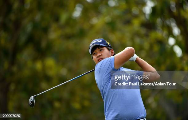 Poom Saksansin of Thailand pictured during the fincal round of the Royal Cup at the Phoenix Gold GCC on December 31, 2017 in Pattaya, Thailand.