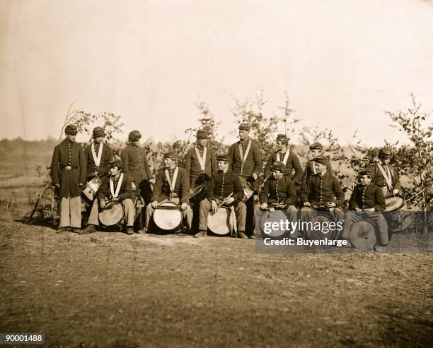 Falmouth, Va. Drum corps of 61st New York Infantry