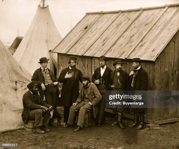 Aquia Creek Landing, Virginia. Group of Commissary clerks