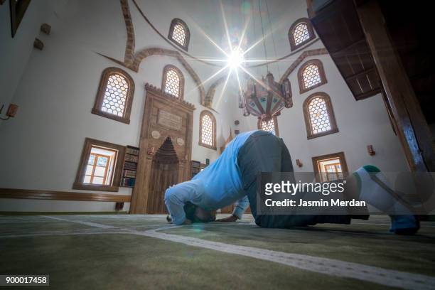 Muslim child inside mosque