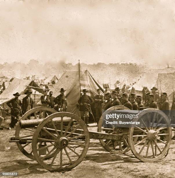 The Peninsula, Va. A 12-pdr. Howitzer gun captured by Butterfield's Brigade near Hanover Court House, May 27, 1862